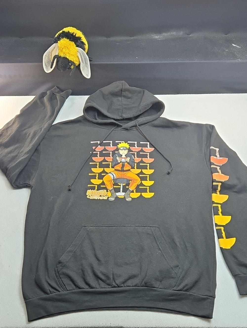 Official Ripple Junction Naruto Shippuden "Eating Ramen" Black Hoodie